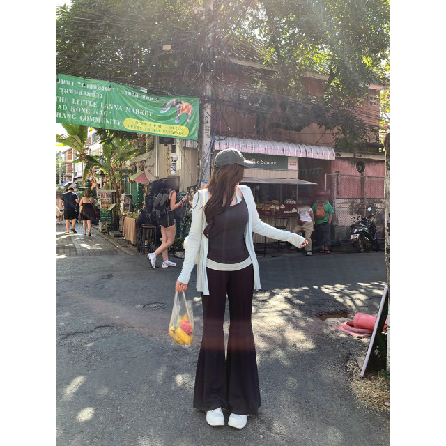Annie ບໍ່ເປັນທີ່ນິຍົມ, cardigan suspenders, ກະດິ່ງລຸ່ມ, ຊຸດ knitted ສູງ elastic ສໍາລັບແມ່ຍິງທີ່ມີໄຂມັນ, plus size, pure lust casual ຊຸດສາມສິ້ນ.