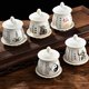 Laojun Holy Water Cup Dojo Offering Cup Tai Chi White Porcelain Tea Cup