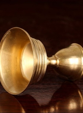 酥油灯灯座道家铜酒杯灯架蜡烛台