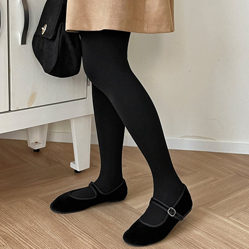 韩国代购东大门袜子女连裤袜秋冬季保暖加厚500M黑色显瘦加绒丝袜 - 图2