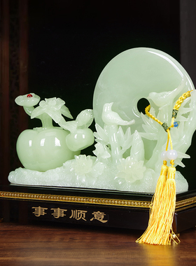 事事顺意摆件招财平安扣装饰品新中式客厅玄关电视柜乔迁新居礼物