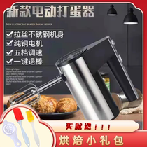 500W Hollande High Power Home Stainless Steel Whiter electric handheld mixer baking cream Hair Dresser