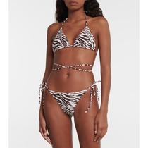 Reina Olga Miami Striped Bikini Dress 2022 New Spring Summer Lady Luxury