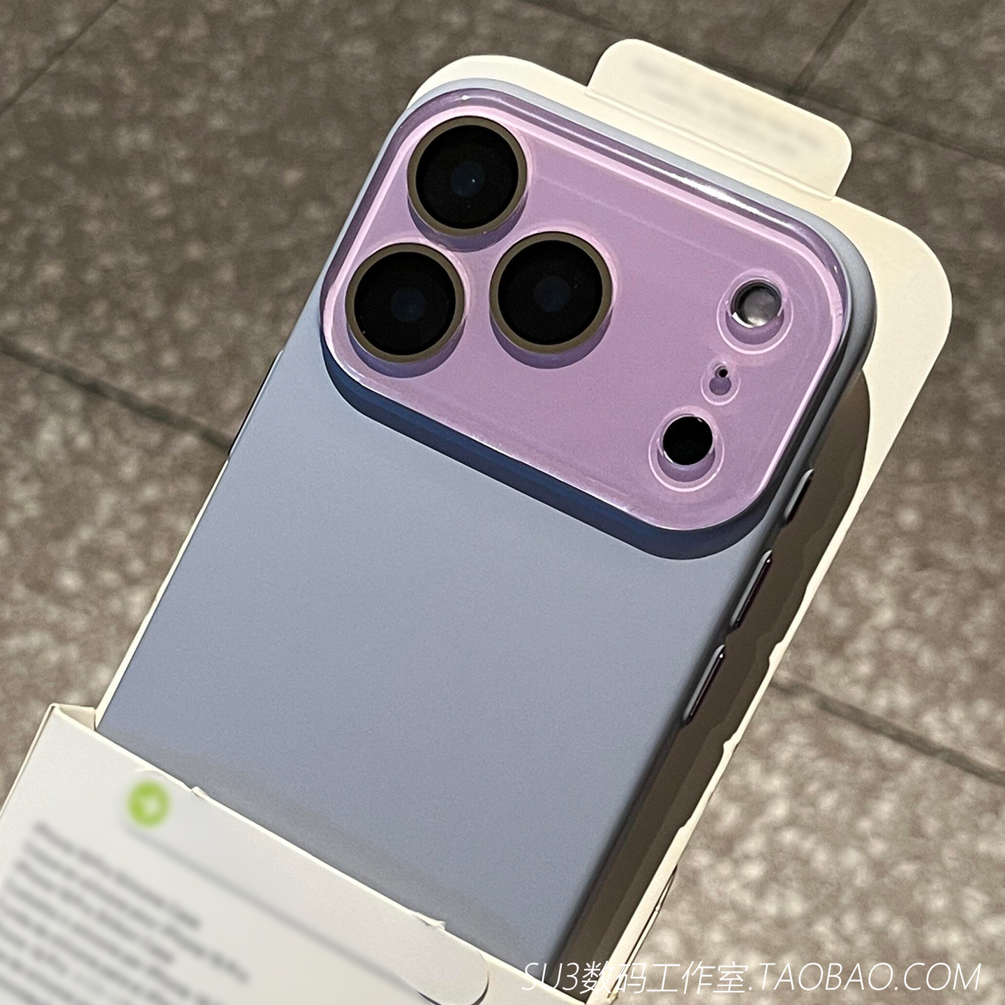 薰衣草紫色硬壳适用iPhone17苹果17pro手机壳max全包16plus带一体水晶镜头膜15高级感14超薄13防摔Air网红12 - 图0