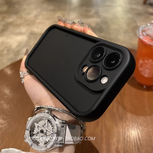 黑色加厚气囊防摔p60适用华为Pura70pro+手机壳mate60/50简约p40磨砂30软nova12ultra镜头全包边硅胶高级新款 - 图2