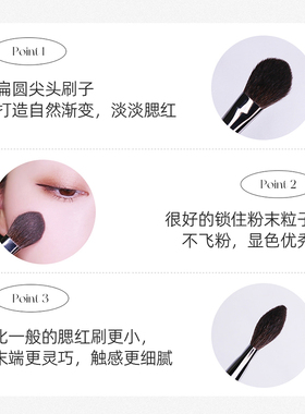 韩国piccassopony14高光腮红刷