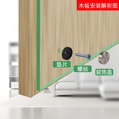 不锈钢镜钉广告钉玻璃钉装饰盖螺丝帽塑料亚克力固定螺丝帽装饰盖 - 图3