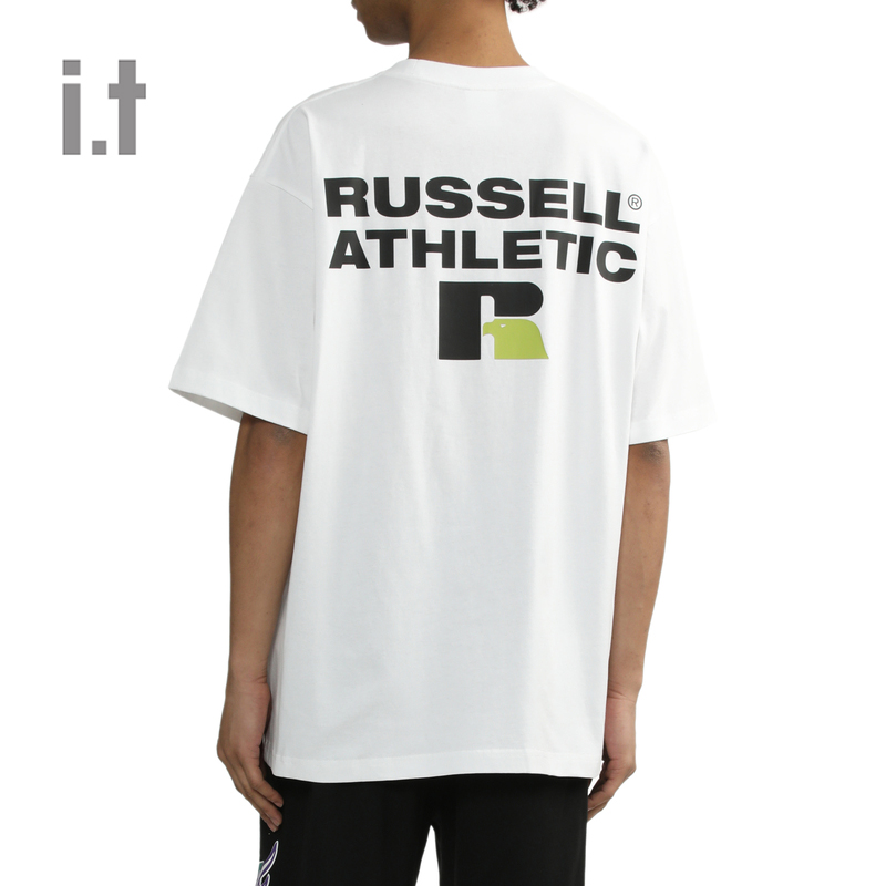 it RUSSELL ATHLETIC男装短袖T恤2024春夏新款潮流logo印花2102LX - 图2