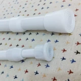 Белое покрытие телескопическое стержень, не подходящая от установки занавесной занавески для занавеса, поддерживающего полюс, чтобы избежать удара наполовину занавеса, штор -занавес короткий занавес, без изменений