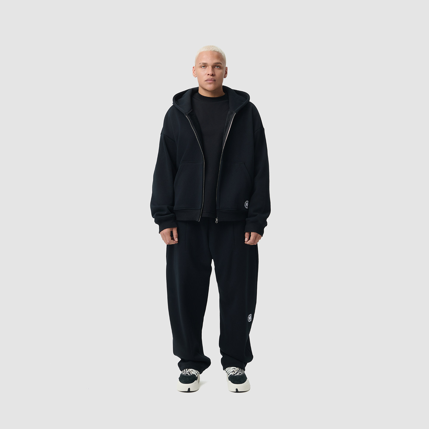 PROCITY加绒连帽情侣圆领卫衣套装高克重百搭通勤口袋弯刀卫裤潮,淘宝优惠券,粉丝福利购,淘宝优惠卷