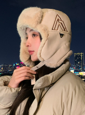 加厚防风雷锋帽女款33
