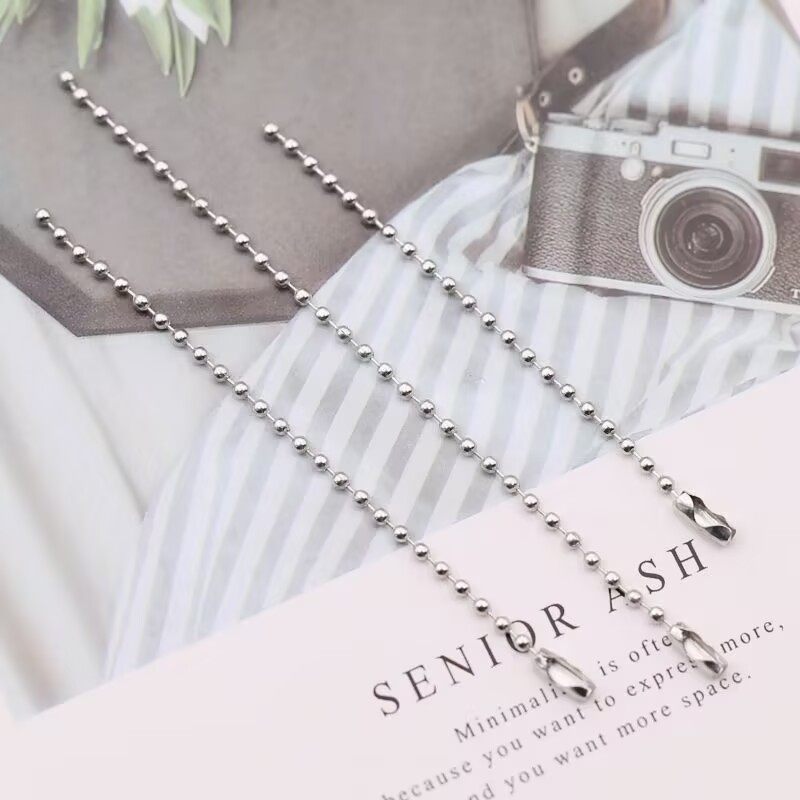 铁波珠链圆珠链金属吊牌珠链diy手工挂饰水杯吊链钥匙链防丢链,淘宝优惠券,粉丝福利购,淘宝优惠卷