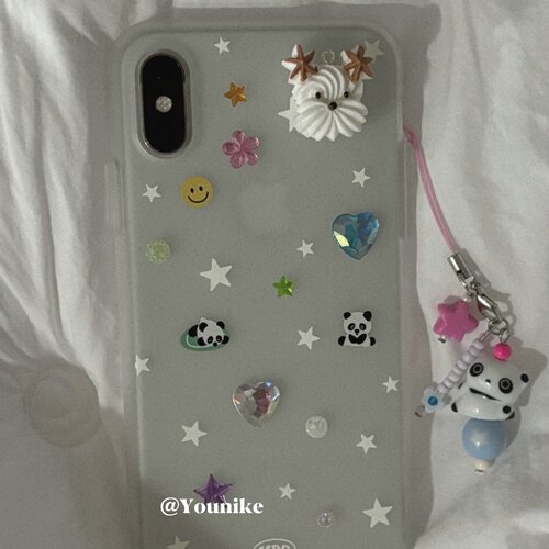 ins小众韩风少女文创星星可爱适用iphone17air/17promax保护壳苹果16手机壳16promax保护套15防摔13/14外壳套 - 图0