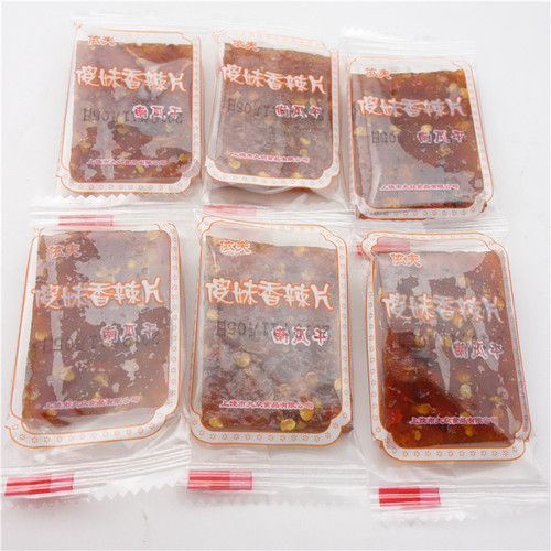 依夫傻妹香辣片豆豉果小辣片南瓜干小辣片/茄子干小辣片500g 包邮 - 图3