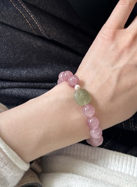 转运招财扎吉拉姆和田玉牌手链