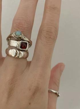 S925纯银液态闭口戒指环