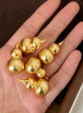 王嘉尔同款沙金葫芦毛衣链百搭