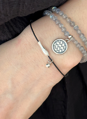 2024年新款锦鲤红绳手链纯银小众