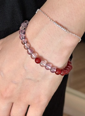 万紫千红天然巴西紫水晶手链