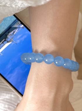 天然天河石手链招财转运珠