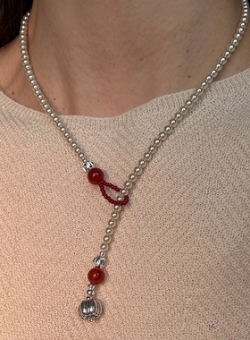 新中式国风项链复古高级感锁骨链