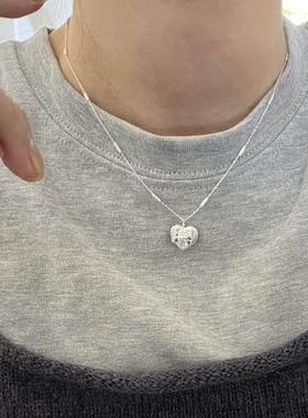 爱心蝴蝶结少女心项链