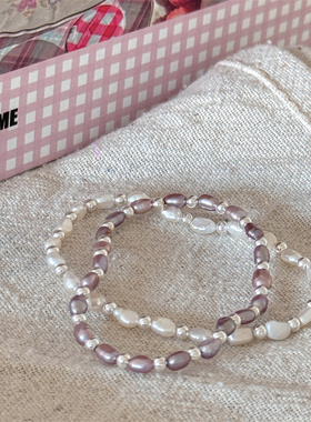 巴洛克手链弹力绳s925纯银小众