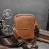 Retro Crazy Horse Leather Phone Bag Vòng đeo tay nam Band Band Top Layer Leather Shoulder Diaverse Bag Nữ Đa năng Túi da thắt lưng - Túi điện thoại Túi điện thoại