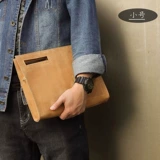 Ретро универсальная сумка на одно плечо, кожаная маленькая сумка клатч, из натуральной кожи