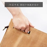 Ретро универсальная сумка на одно плечо, кожаная маленькая сумка клатч, из натуральной кожи