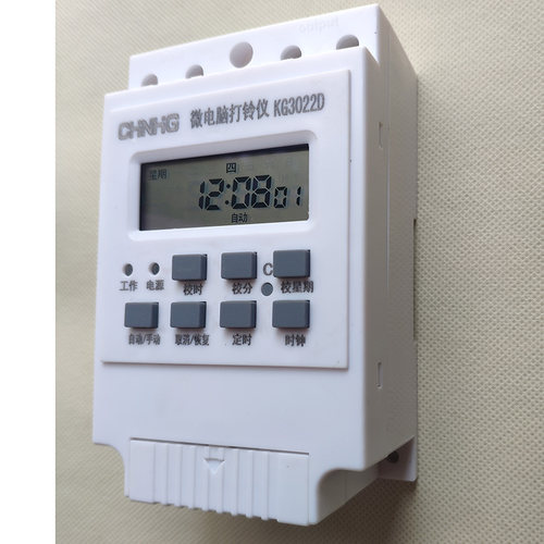 电铃用全自动打铃仪精确到秒时间控制器220V定时开关导轨式微电脑 - 图0