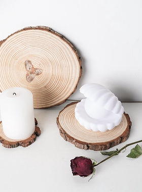 杯垫木片民宿装饰chic风摆香薰