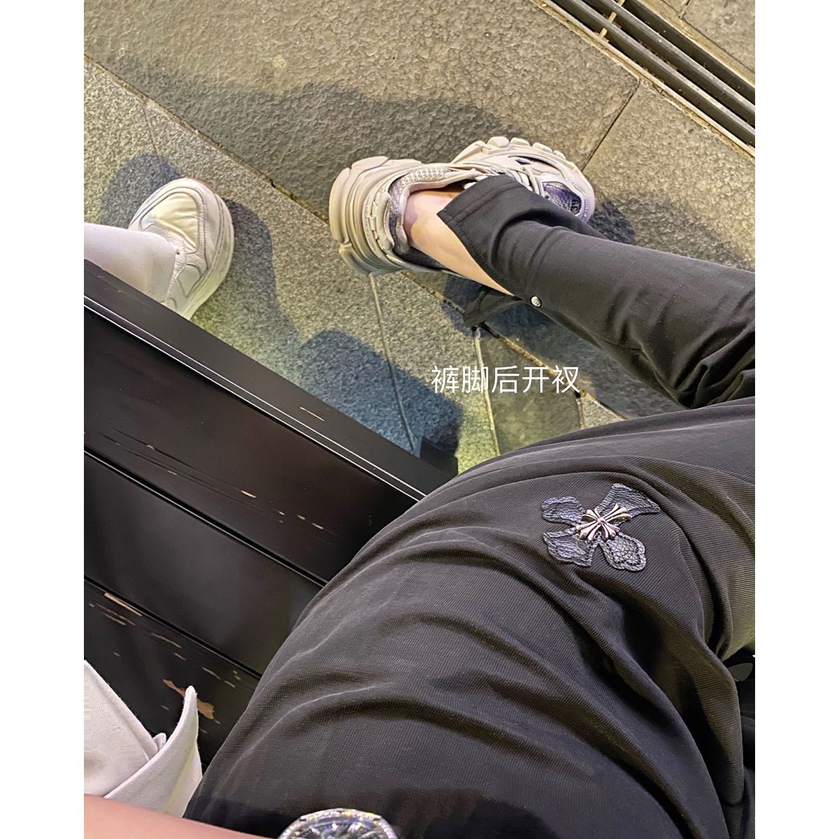 THEOPENDM 2022夏季新款直筒百搭莫代尔长裤巨显瘦松紧腰开衩裤女