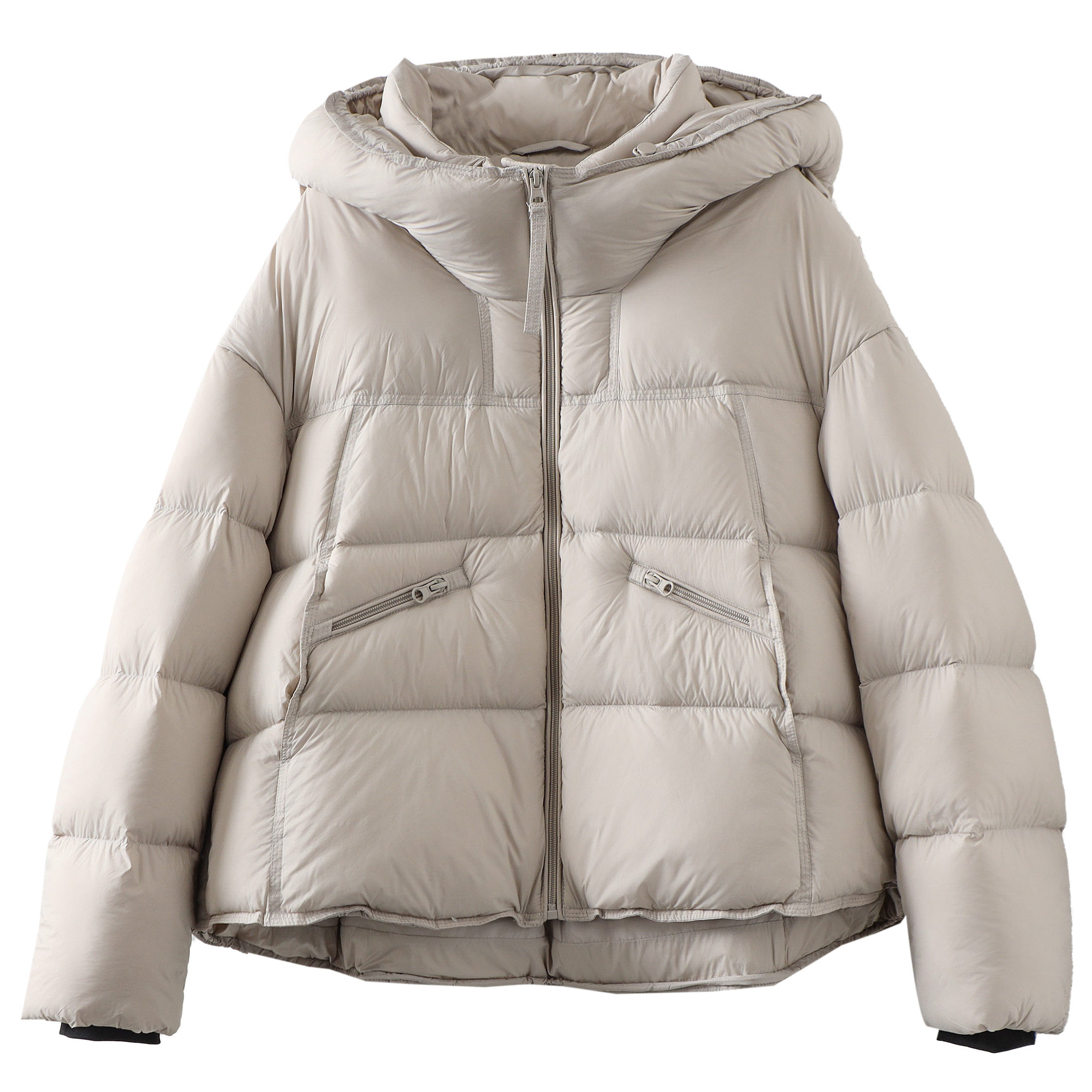 云朵泡芙连帽羽绒服女2025冬季文艺加厚保暖90白鸭绒简约气质外套,淘宝优惠券,粉丝福利购,淘宝优惠卷