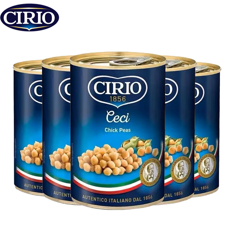 400g*5 Cans of Canned Chickpeas Cirio Chick Peas Imported-图3