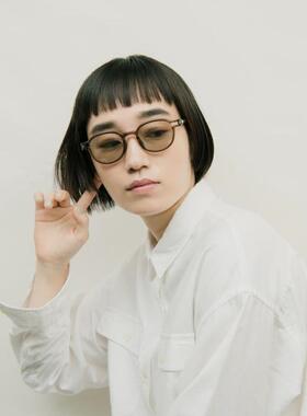 日本代购直邮CIQI PIET HEIN EEK合作HEIN棕灰色二曲面太阳镜