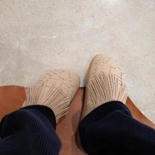 日本包直邮MALIBU SANDALS THUNDERBIRD THATCH MULE流苏半包拖鞋 - 图0