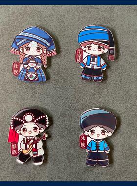 民族特色手工艺品磁铁吸力冰箱贴