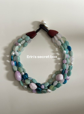 设计师款原创设计天然石项链