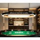 Texas Hold'em creative combination chandelier oval chandelier side lighting logo bar personalized 4000k chandelier