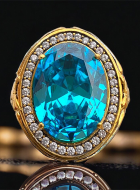 土耳其复古宝石925银戒指