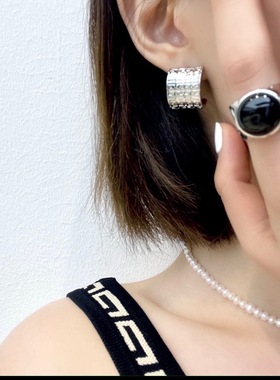 女黄铜小众月光石戒指