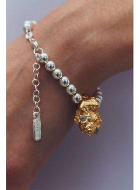 Lovisa法式小众设计款ins风银珠链海螺吊坠极简时尚项链手链