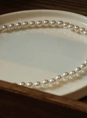 Lovisa灰色高级感气质珍珠项链