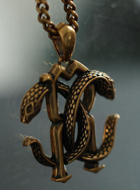 卡沃利女双蛇项链手镯耳钉戒指