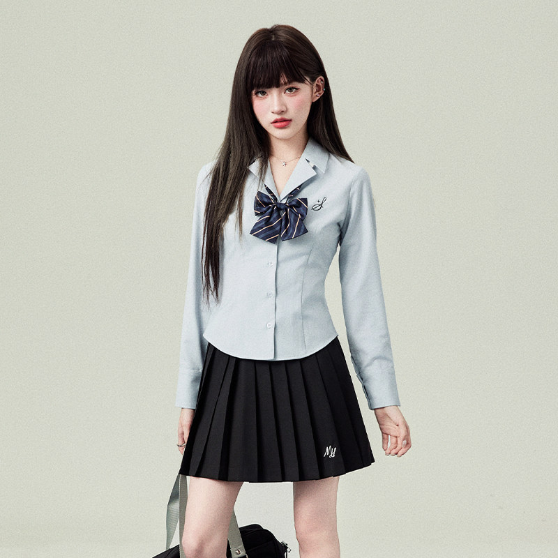 花铃太太jk衬衫制服套装正版原创收腰长袖白色衬衫女春日系校供感,淘宝优惠券,粉丝福利购,淘宝优惠卷