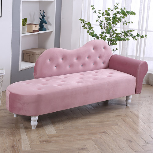 布艺小户型沙发客厅简约现代租房服装店贵妃沙发椅双人卧室小沙发 - 图3