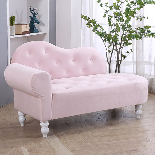 布艺小户型沙发客厅简约现代租房服装店贵妃沙发椅双人卧室小沙发 - 图2