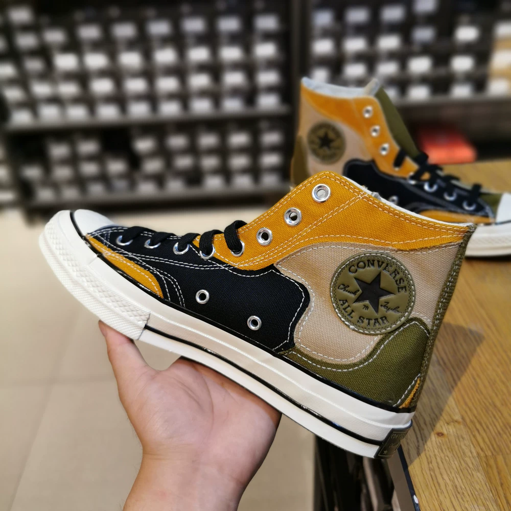 Плохой парень магазин Converse/Converse 1970-е камуфляж высокие кроссовки на канве, повседневные кроссовки 168905C