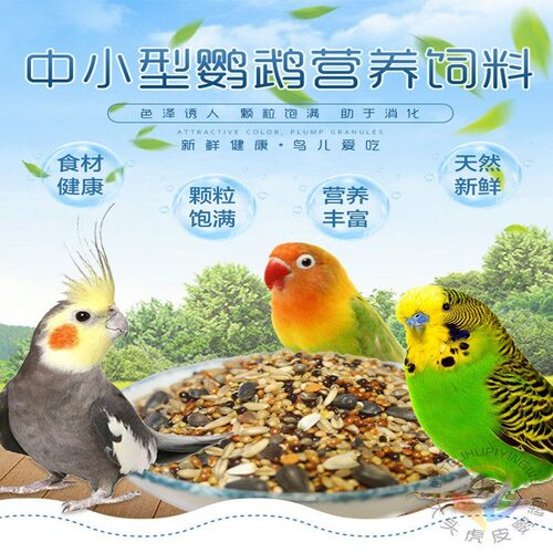 新鲜中小型鹦鹉混合粮食日常营养鸟食玄凤牡丹和尚饲料带壳种子粮 - 图2